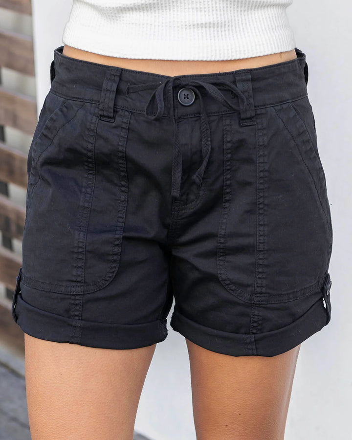 Grace and Lace | Cargo Shorts | Black
