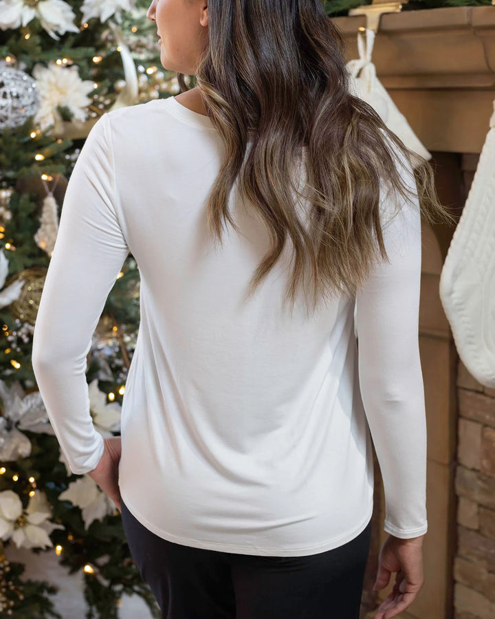Grace and Lace | Long Sleeve Perfect Crew Neck Graphic Tee