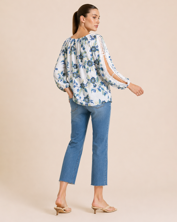 Paradise Breeze Top with Crochet Detail