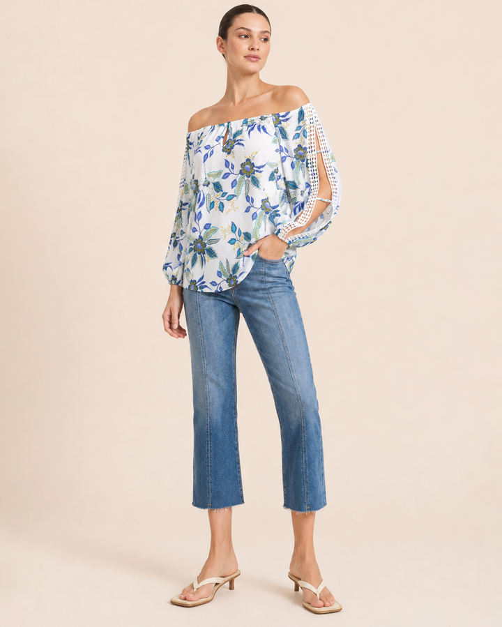 Paradise Breeze Top with Crochet Detail