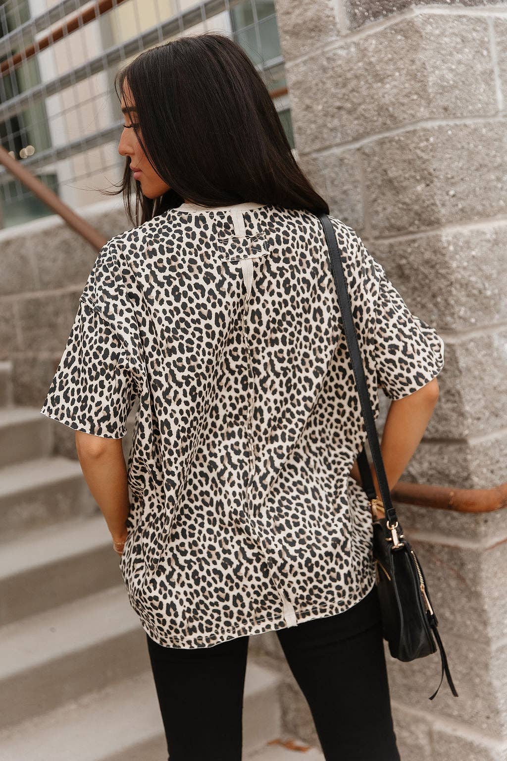 Ampersand Ave | Boyfriend Tee | Layover Leopard