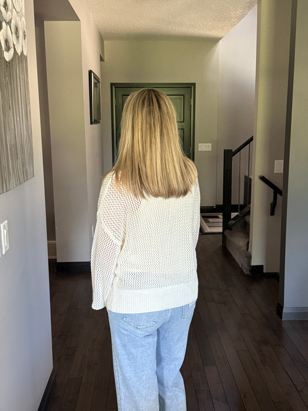 Lina Floral Crochet Cardigan | Ivory