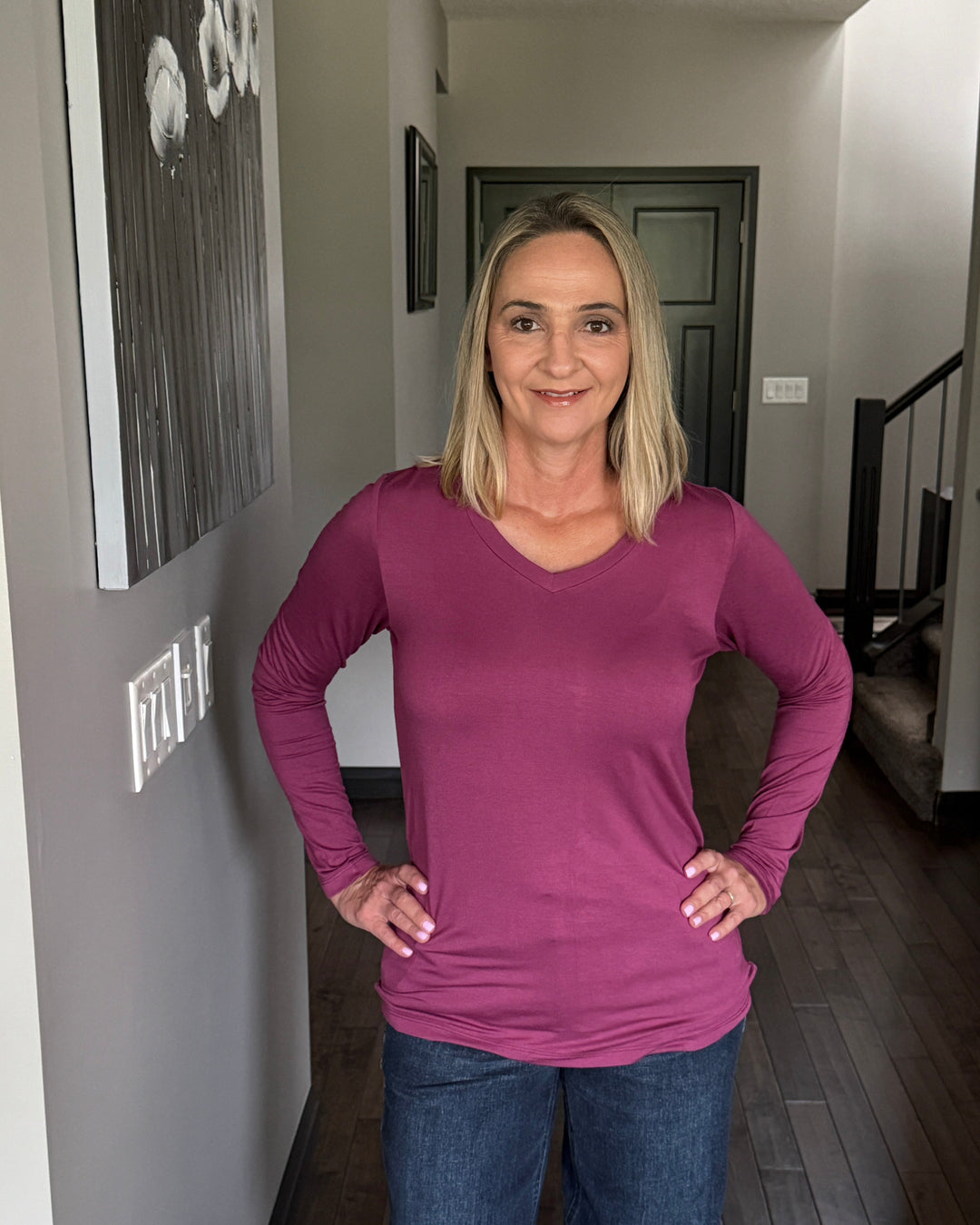 Michelle Mae | Larissa Long Sleeve | Mulberry