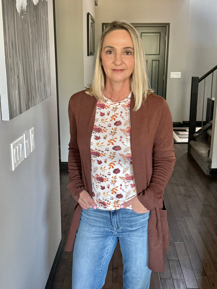 Dreamers Cozy Cardigan | Heather Espresso