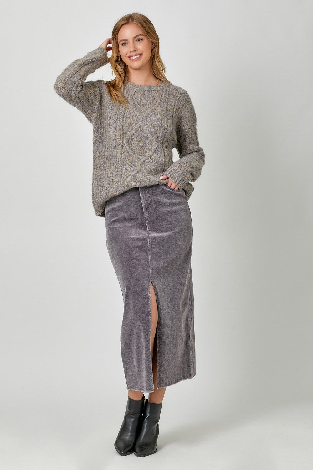 Cozy Cable Sweater | Stone