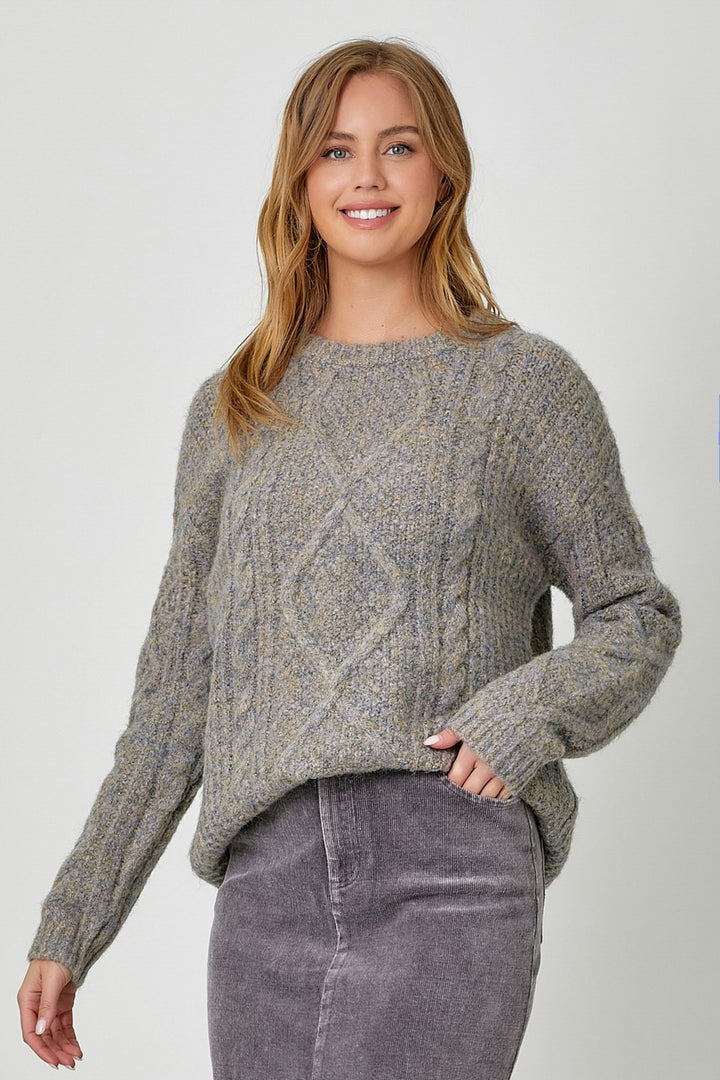 Cozy Cable Sweater | Stone