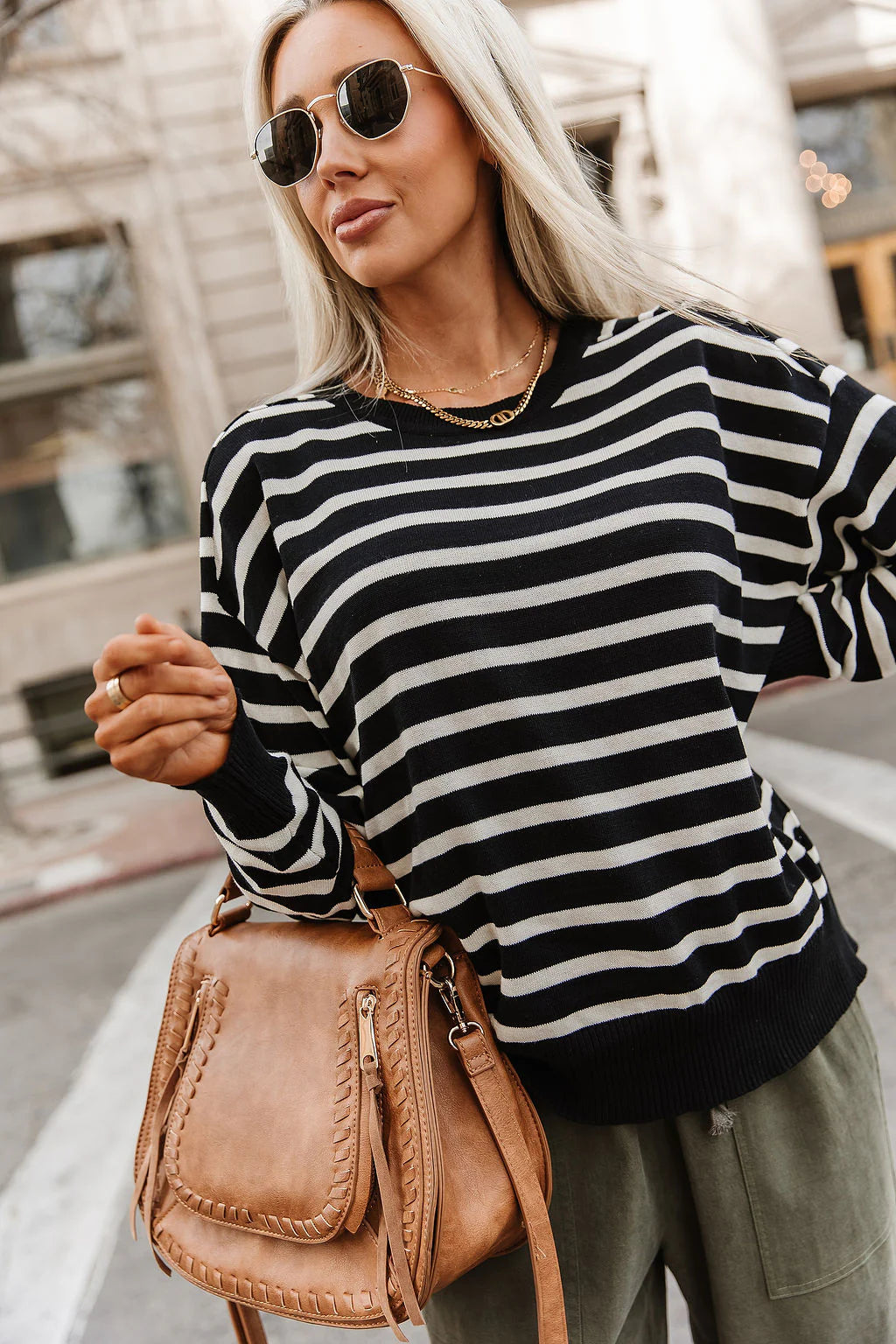 Ampersand Ave | It Girl Stripe Sweater