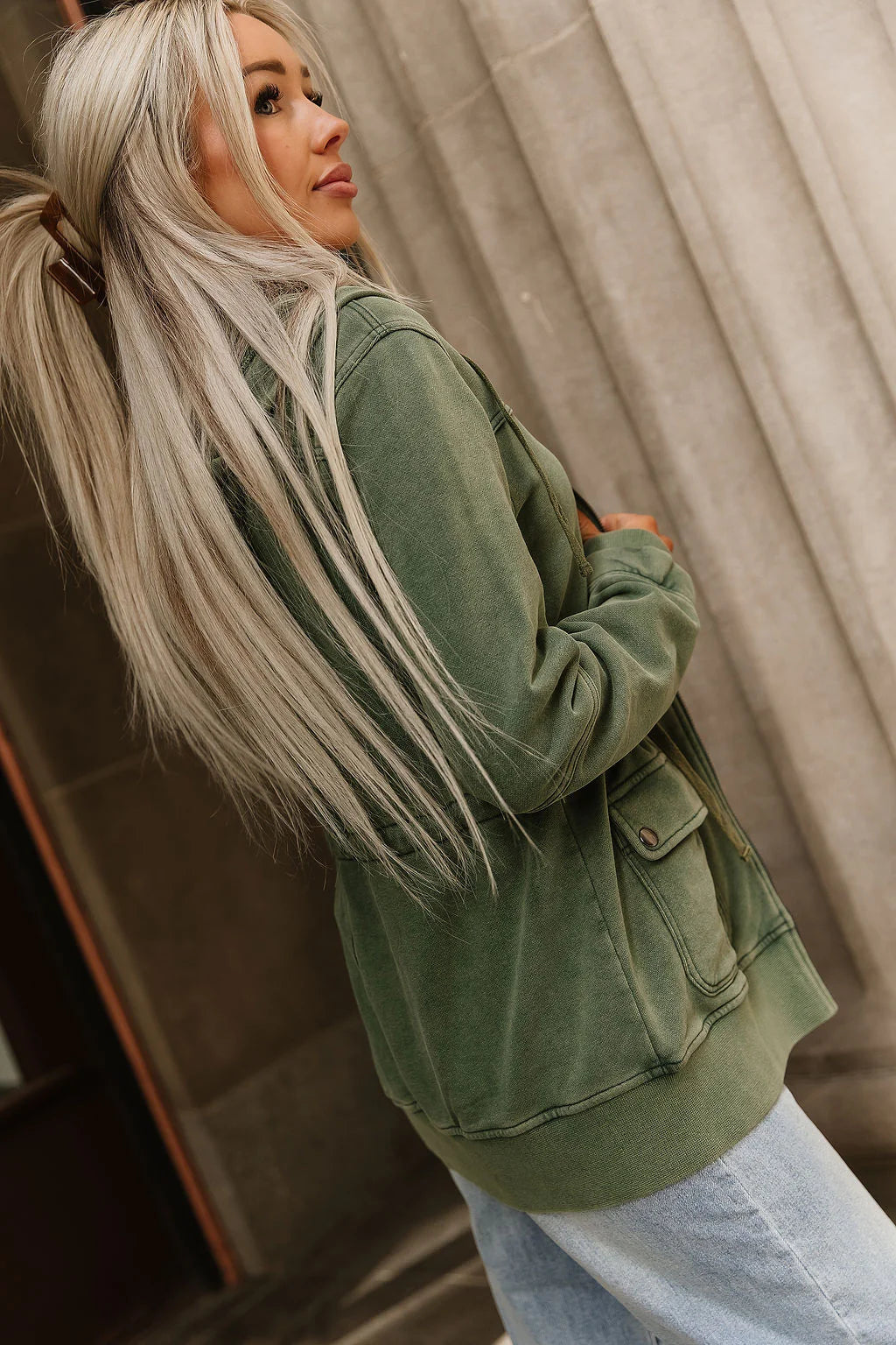 PREORDER  Ampersand Ave | Grab & Glow Jacket | Moss - ETA MID DEC
