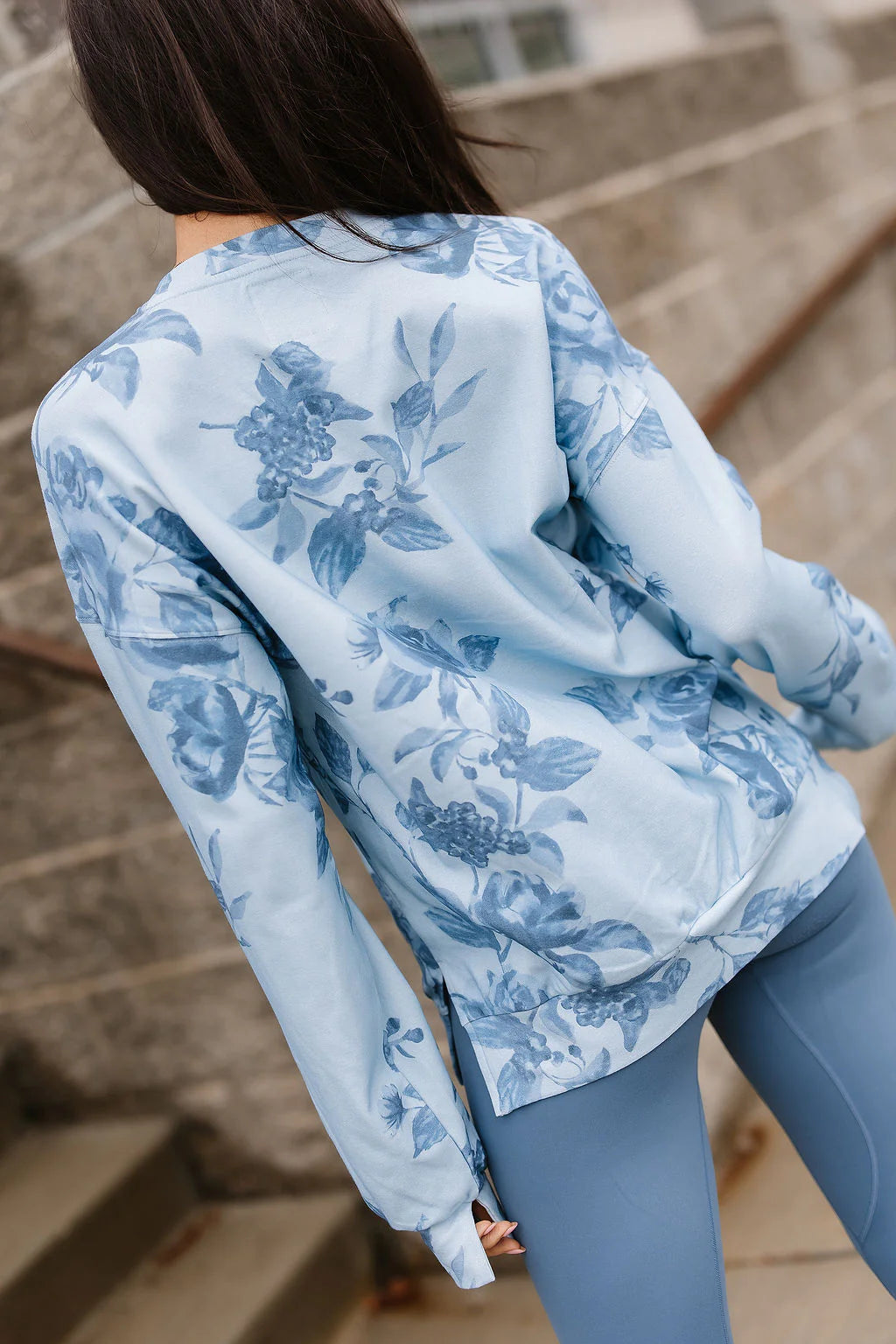 Ampersand Ave | University Sideslit Pullover | Poolside