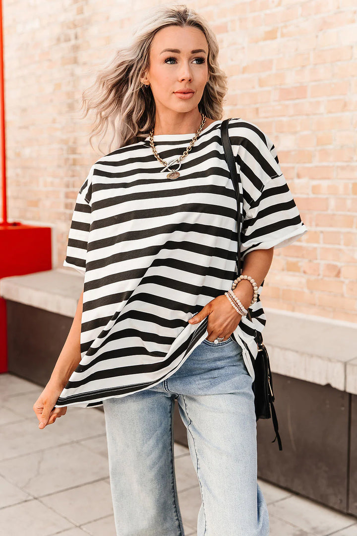 PREORDER  Ampersand Ave | Boyfriend Tee | Seeing Stripes - ETA SEPTEMBER