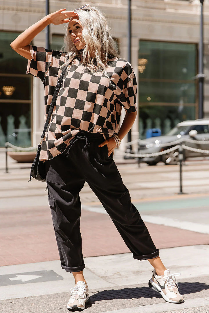 PREORDER  Ampersand Ave | Boyfriend Tee | Checkmate - ETA SEPTEMBER