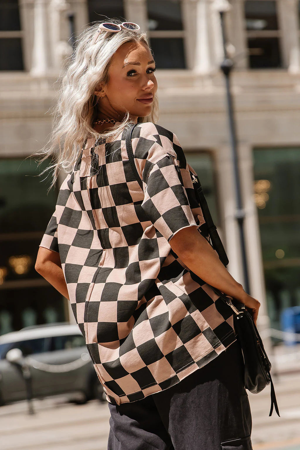 PREORDER  Ampersand Ave | Boyfriend Tee | Checkmate - ETA SEPTEMBER