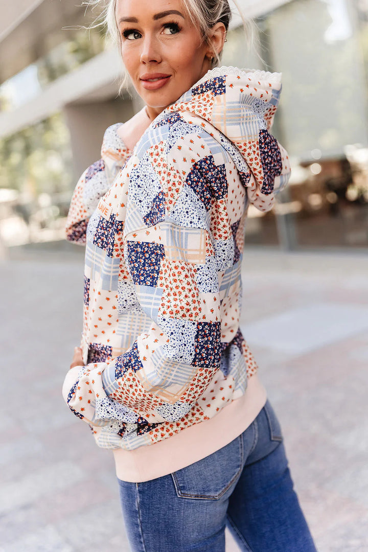 PREORDER  Ampersand Ave | Everywear Hoodie | Patchwork Lace
