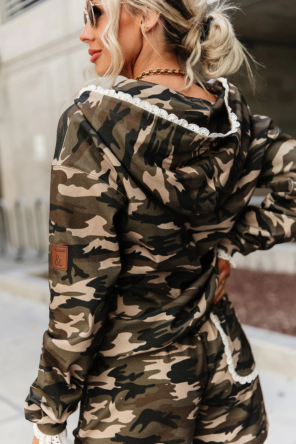 PREORDER  Ampersand Ave | University FullZip | Camo Lace - ETA AUGUST