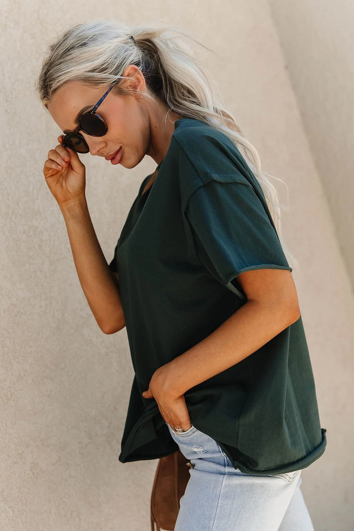 PREORDER  Ampersand Ave | Boyfriend Tee | Pine - ETA MID DEC