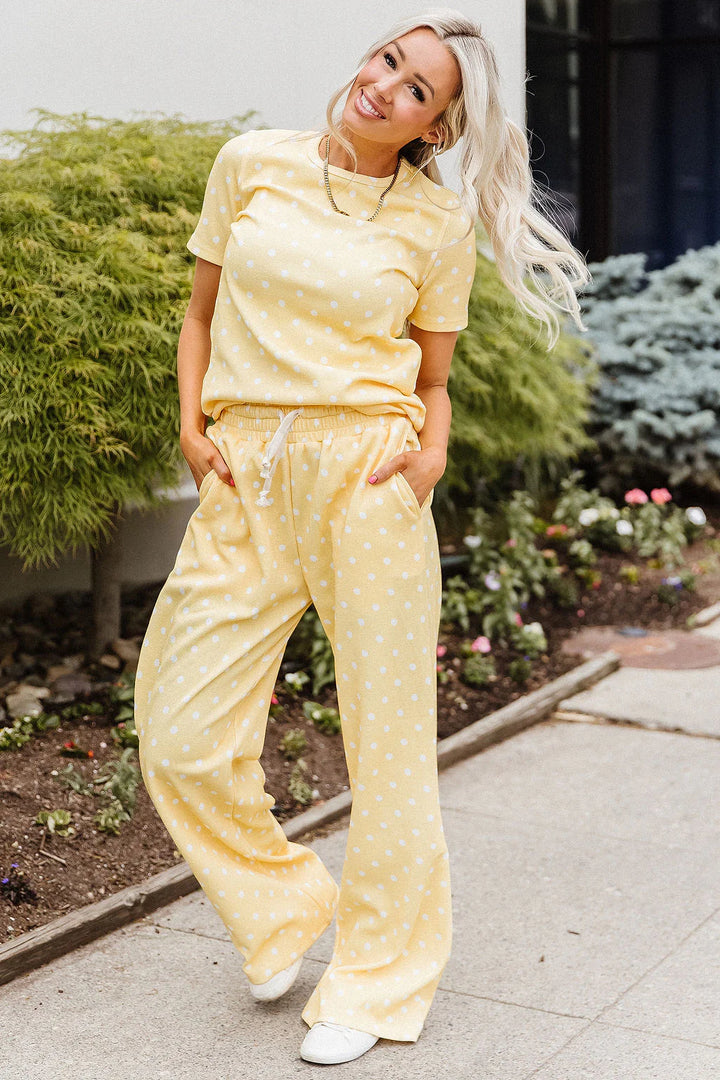 PREORDER  Ampersand Ave | Waffle Lulu Tee | Lemon Drop - ETA EARLY AUGUST