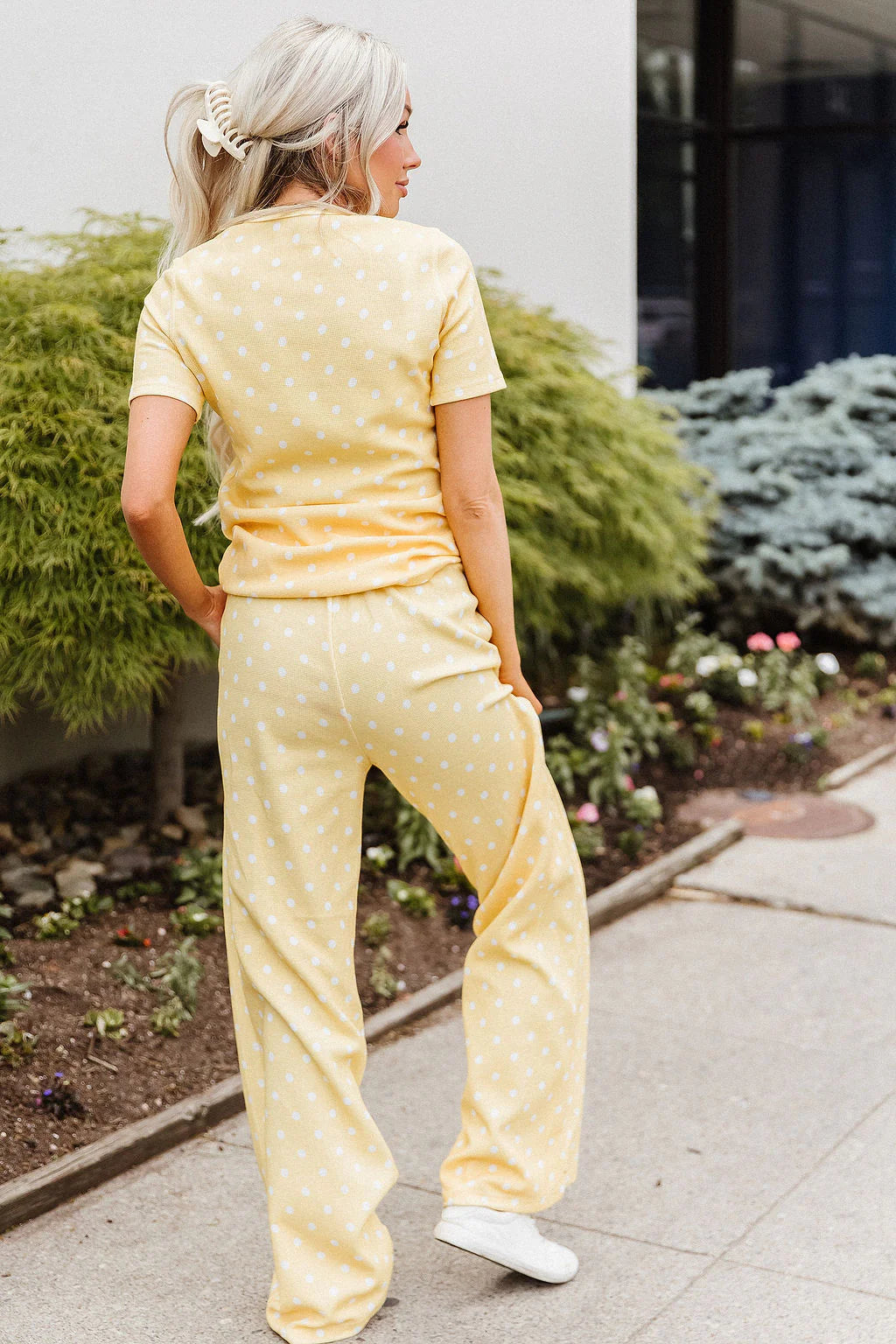 PREORDER  Ampersand Ave | Waffle Lulu Tee | Lemon Drop - ETA EARLY AUGUST