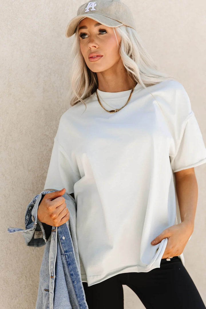 PREORDER  Ampersand Ave | Boyfriend Tee | Cashmere - ETA MID DEC