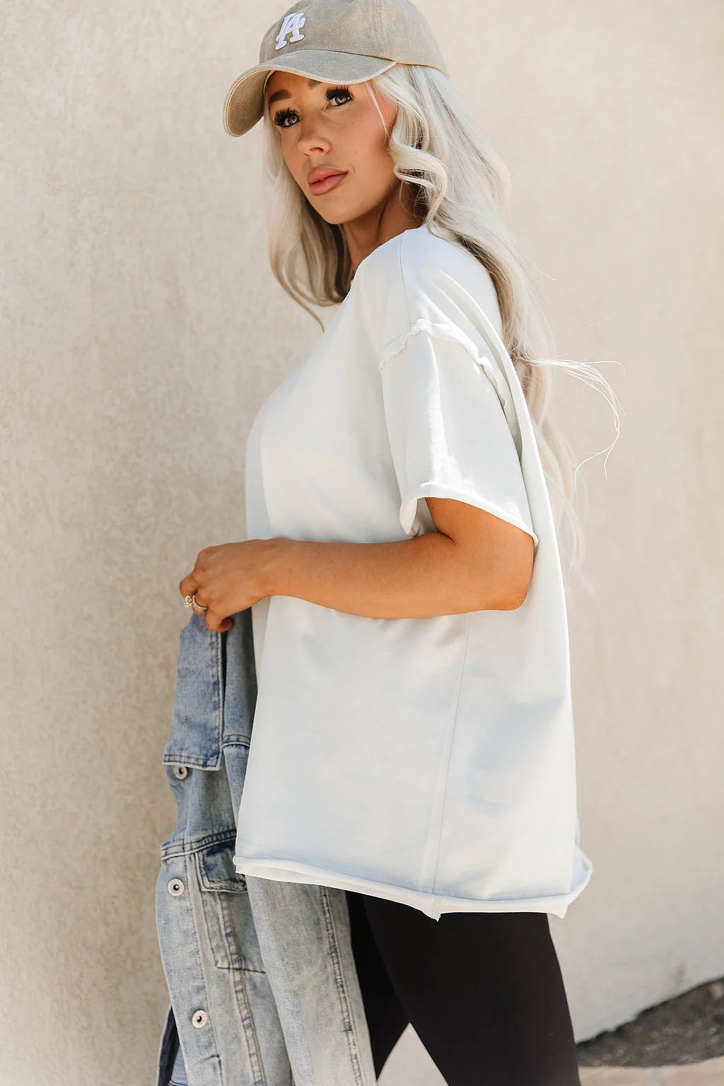 PREORDER  Ampersand Ave | Boyfriend Tee | Cashmere - ETA MID DEC