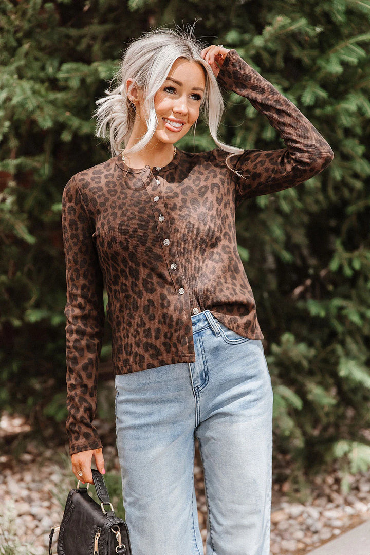 PREORDER  Ampersand Ave | Button Front Long Sleeve Lulu | Roam Wild - ETA SEPTEMBER