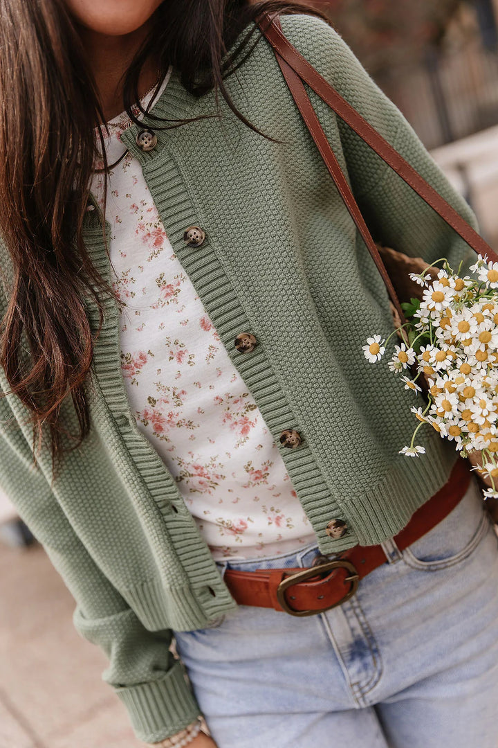 Ampersand Ave | Cloud Knit Cardigan | Fern