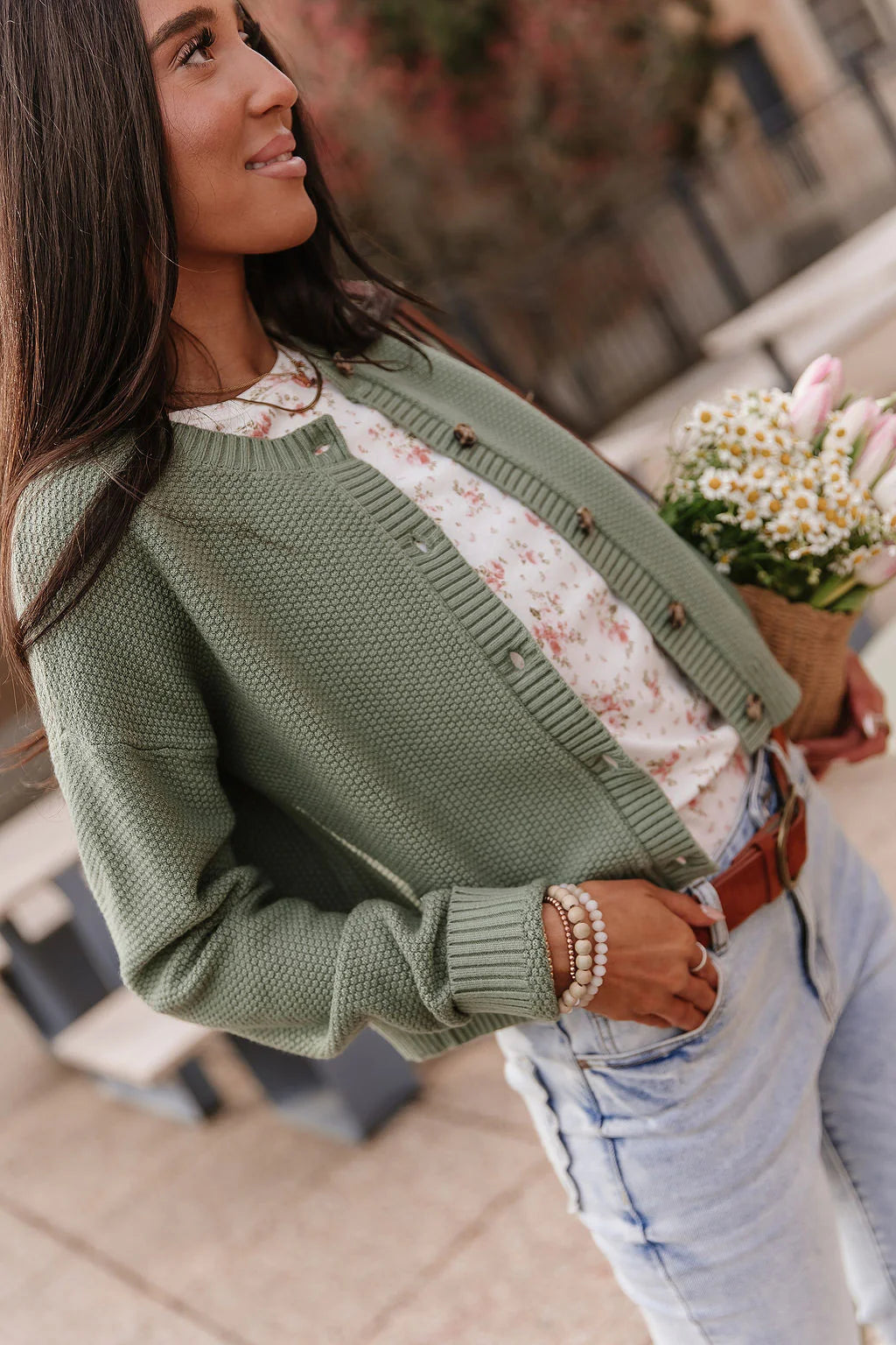 Ampersand Ave | Cloud Knit Cardigan | Fern