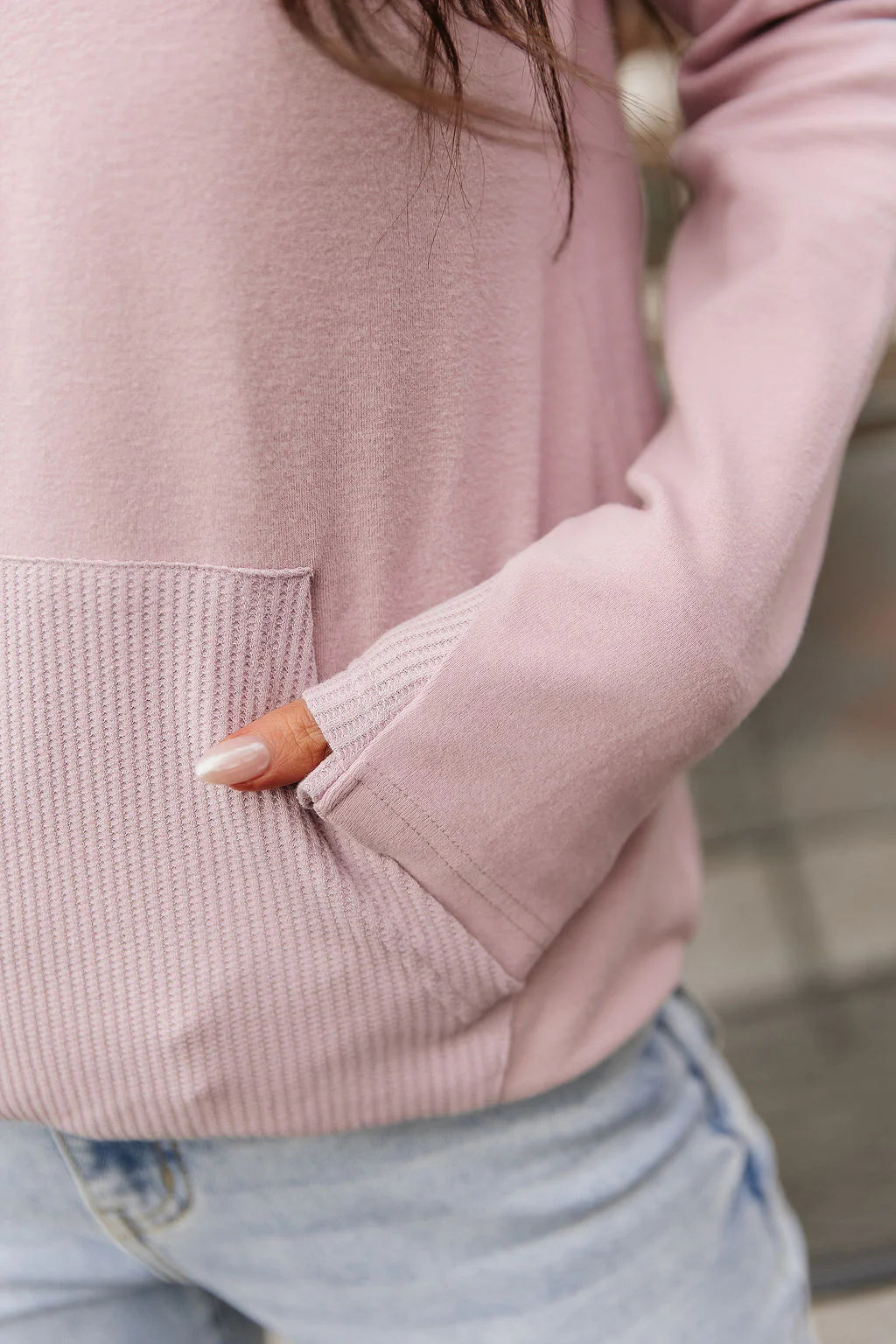 Ampersand Ave | HalfZip Sweatshirt | Lilac Dreams