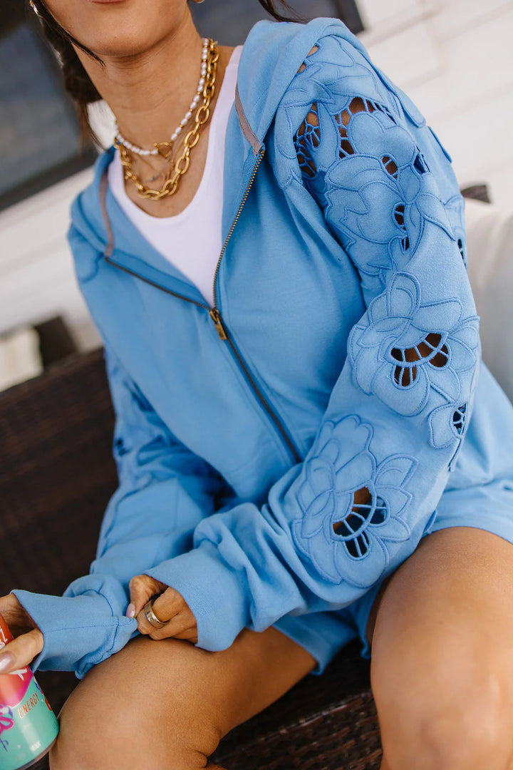 PREORDER  Ampersand Ave | University FullZip Love Story | Blueberry