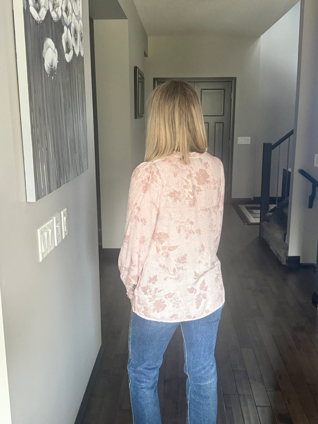 Hazy Smocked Sleeve Top