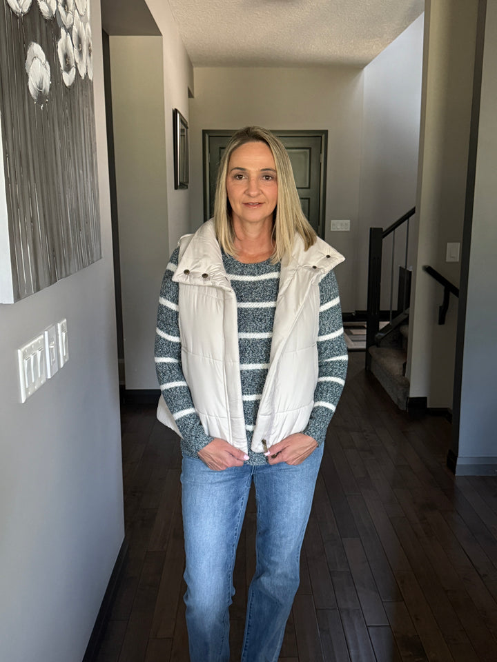 Alpine Puffer Vest | Sand Beige