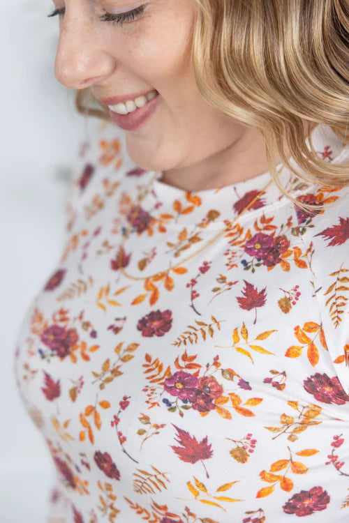Michelle Mae | Blair Long Sleeve Top | Autumn Floral