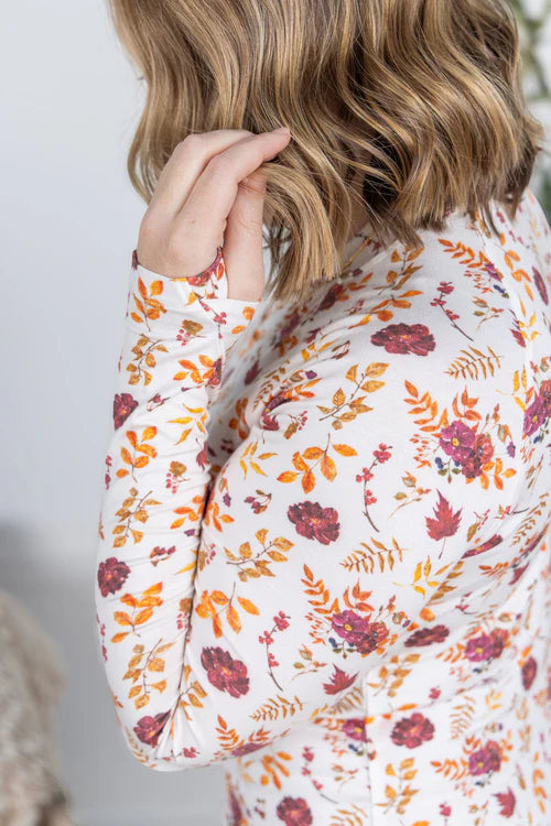 Michelle Mae | Blair Long Sleeve Top | Autumn Floral