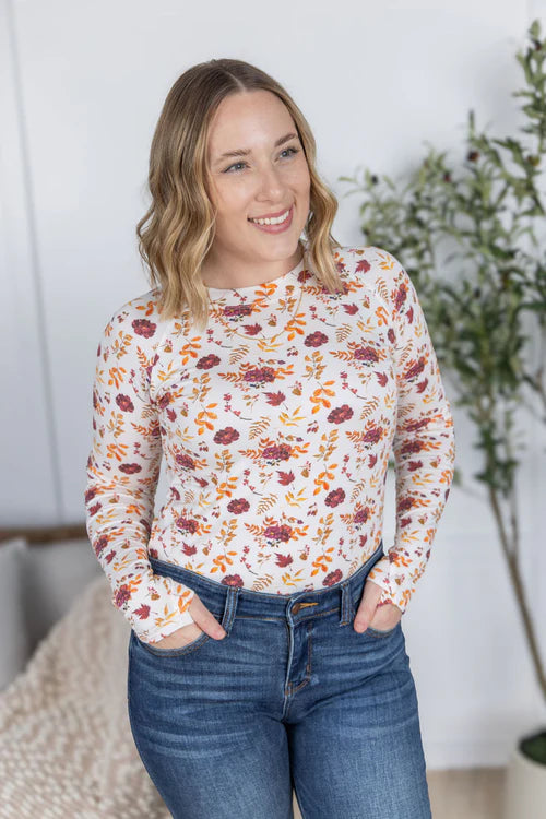 Michelle Mae | Blair Long Sleeve Top | Autumn Floral