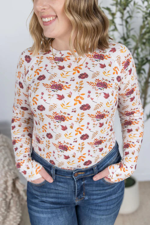 Michelle Mae | Blair Long Sleeve Top | Autumn Floral