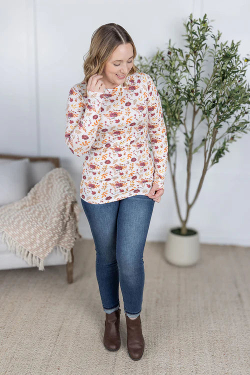 Michelle Mae | Blair Long Sleeve Top | Autumn Floral