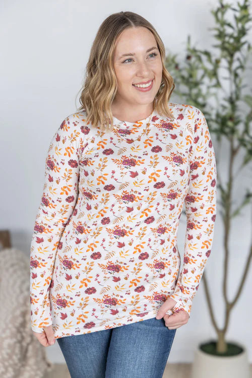 Michelle Mae | Blair Long Sleeve Top | Autumn Floral