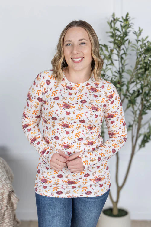 Michelle Mae | Blair Long Sleeve Top | Autumn Floral