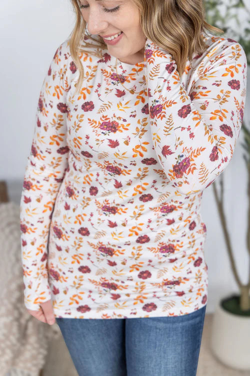 Michelle Mae | Blair Long Sleeve Top | Autumn Floral