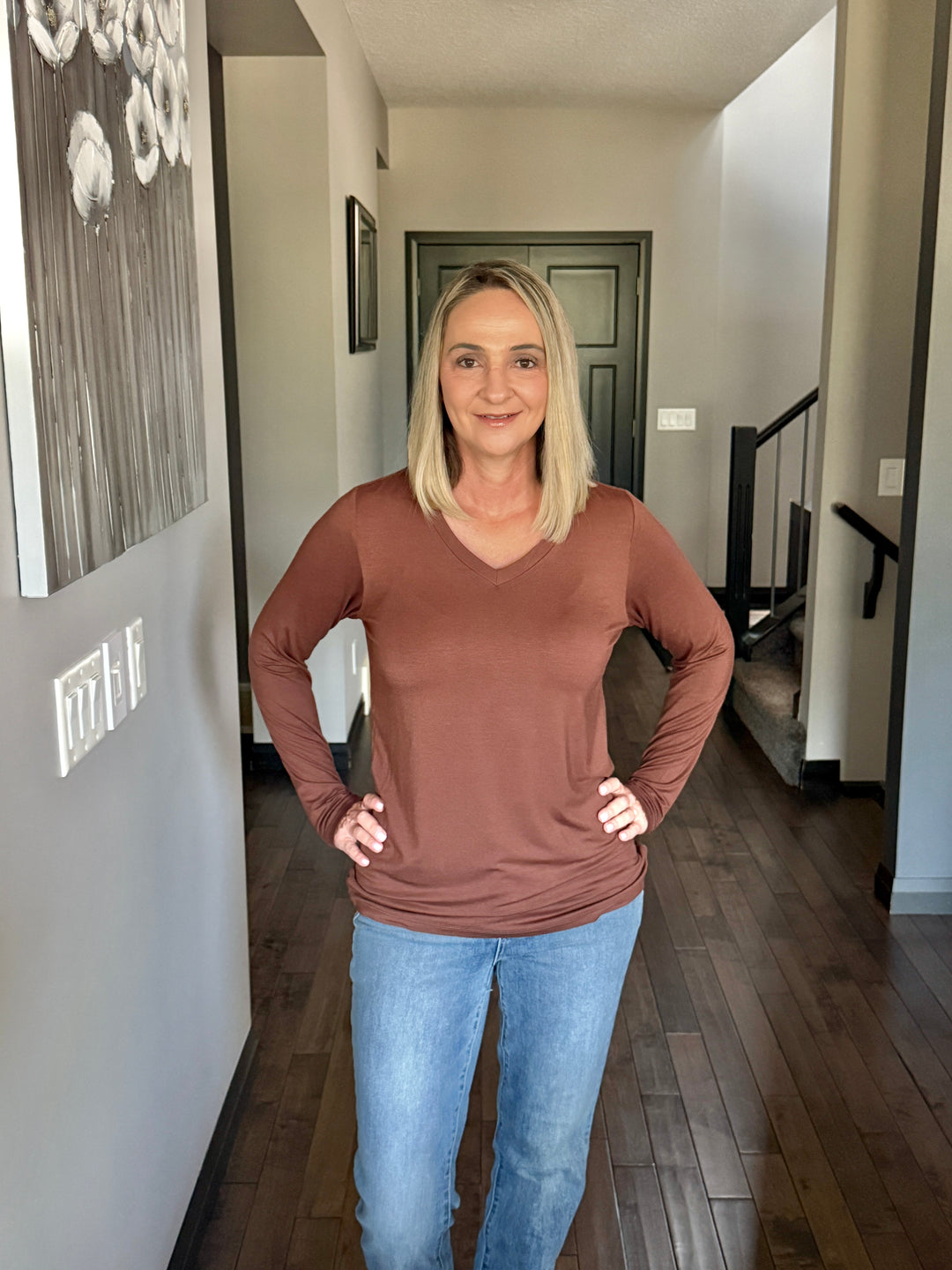 Michelle Mae | Larissa Long Sleeve | Brown