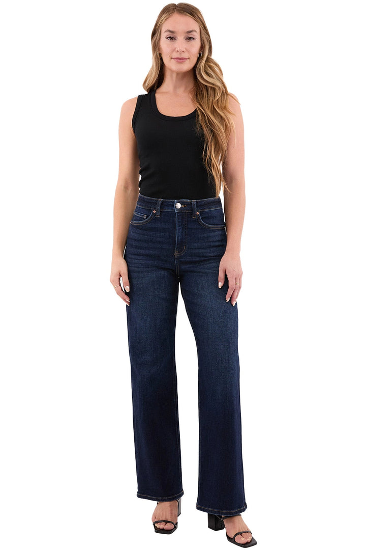 RFM Hailey High Rise Slim Wide Leg | Dark Wash