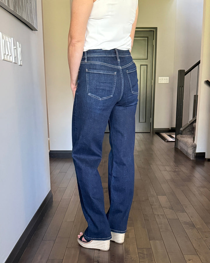 RFM Hailey High Rise Slim Wide Leg | Dark Wash