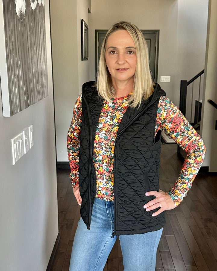 Michelle Mae | Heather Hooded Vest