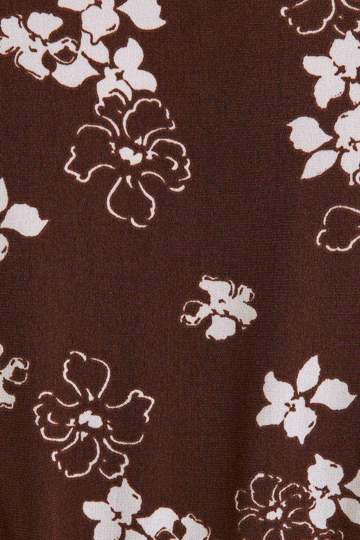 Iris Front Tie Floral Top