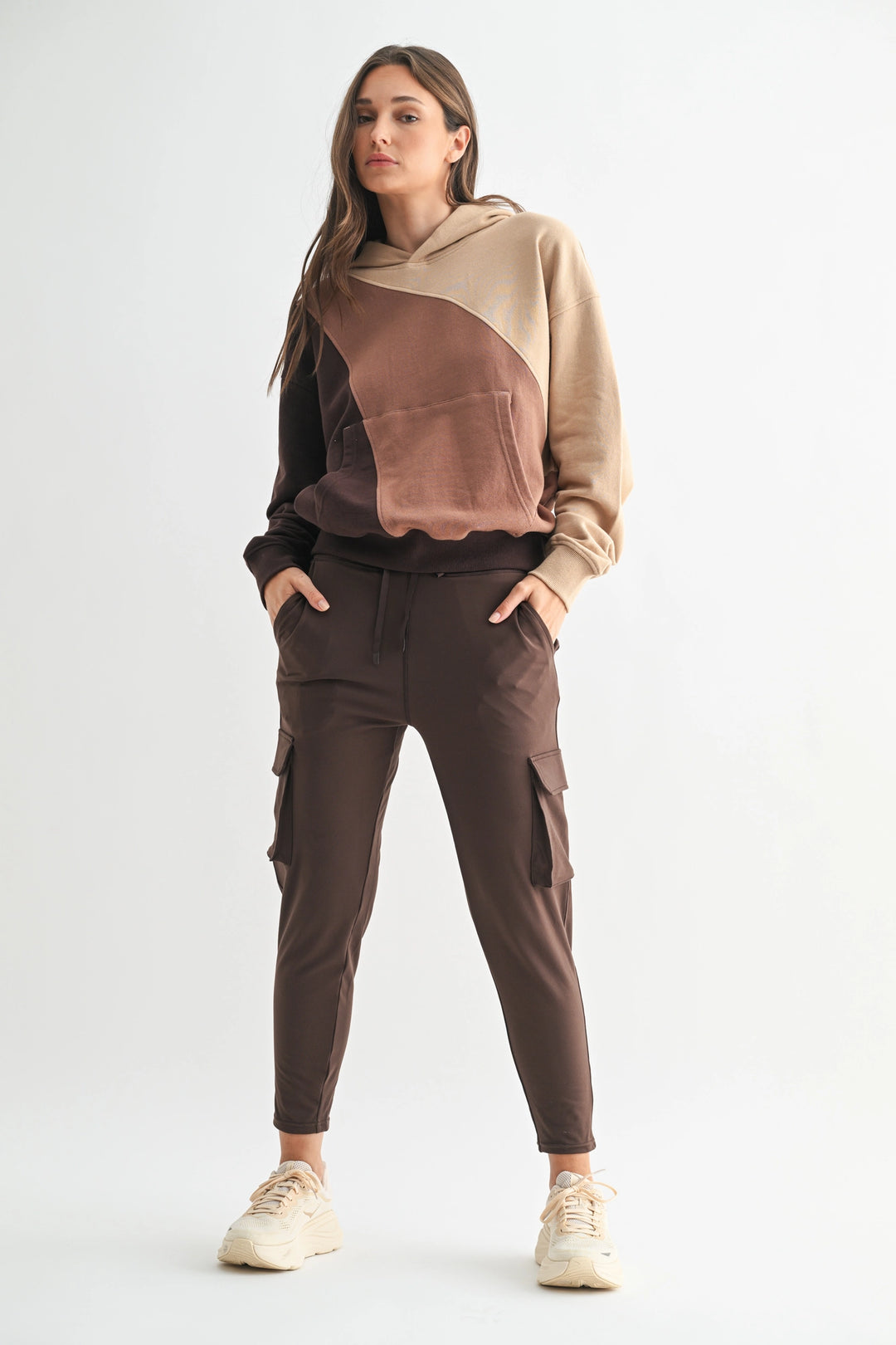 Venice Slim Fit Cargo Jogger | Espresso