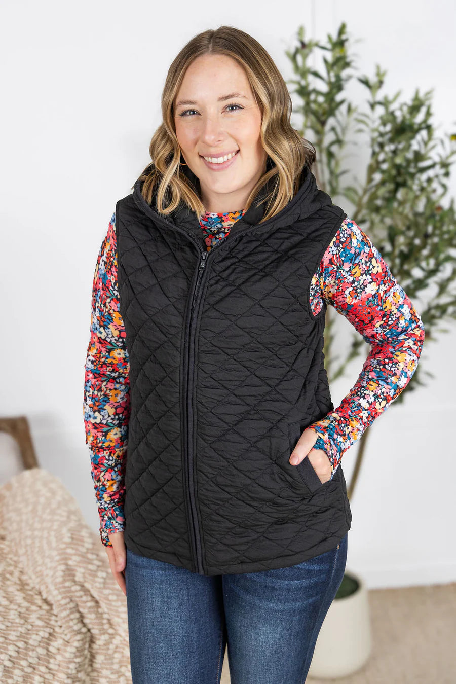 Michelle Mae | Heather Hooded Vest