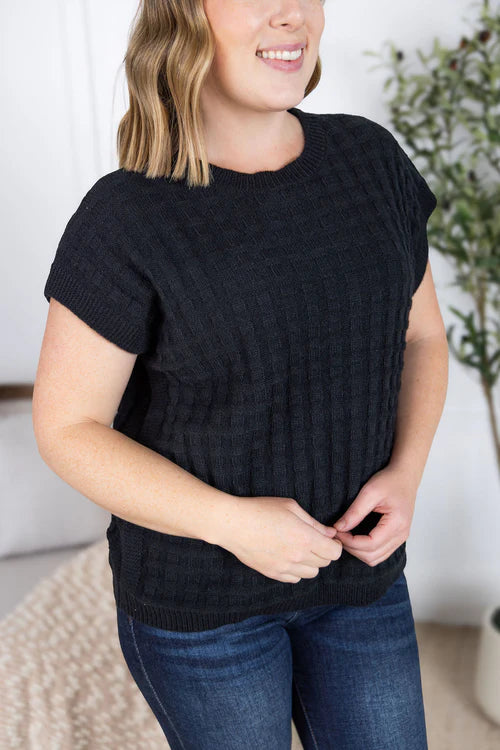 Michelle Mae | Kelly Knitted Top | Black