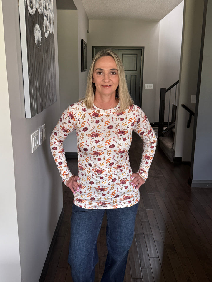 Michelle Mae | Blair Long Sleeve Top | Autumn Floral
