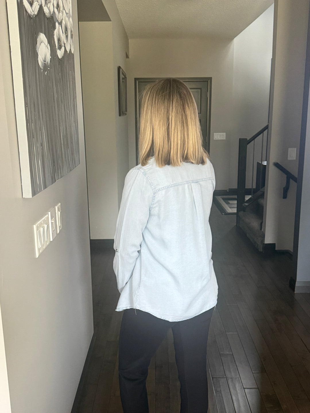 Chambray Button Down | Light Wash