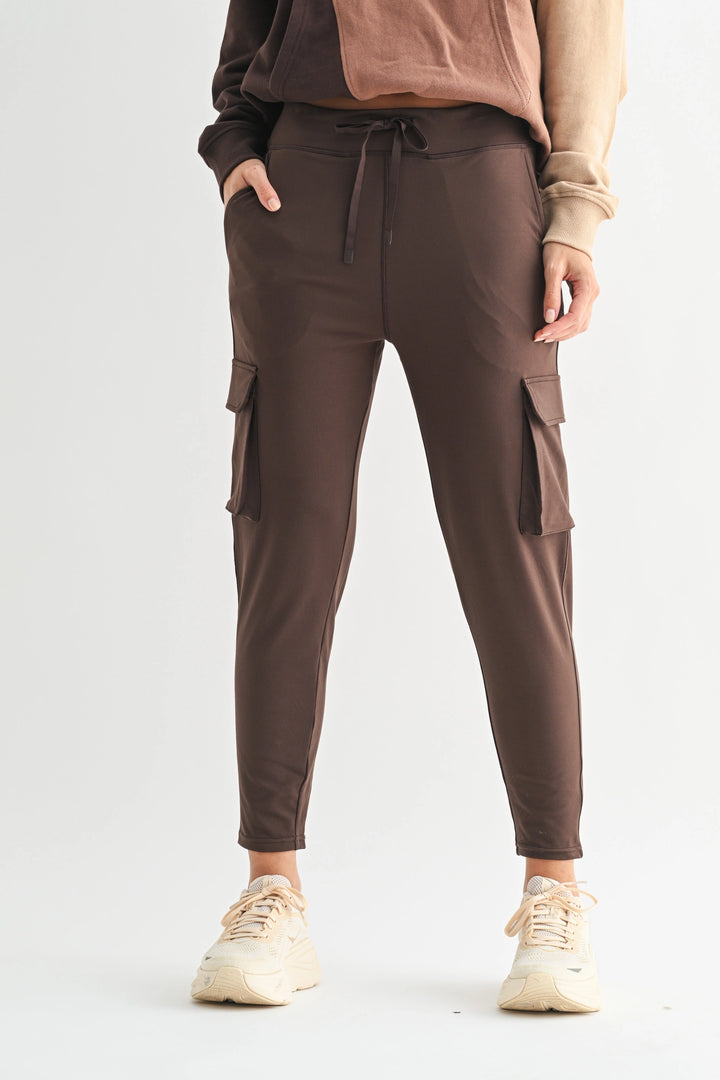 Venice Slim Fit Cargo Jogger | Espresso