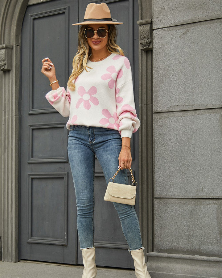 Shirley and Stone | Retro Floral Sweater